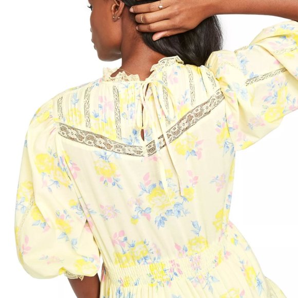 LoveShackFancy Louise Pintuck Yoke Mini Dress - Picture 5 of 6